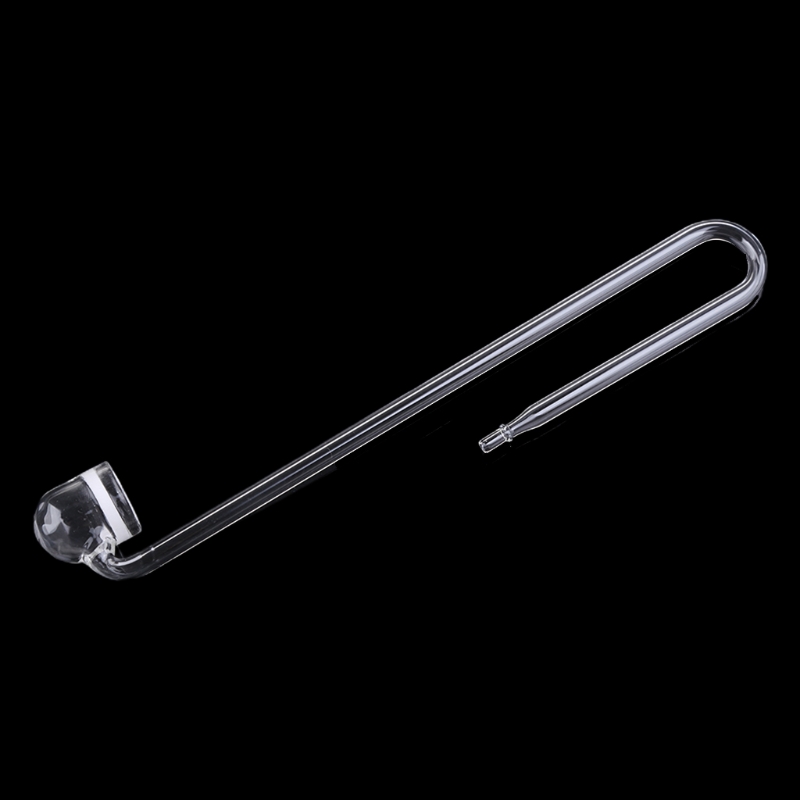 Aquarium Plant No Co2 - Glass CO2 Diffuser Transparent Atomizer U-shape
