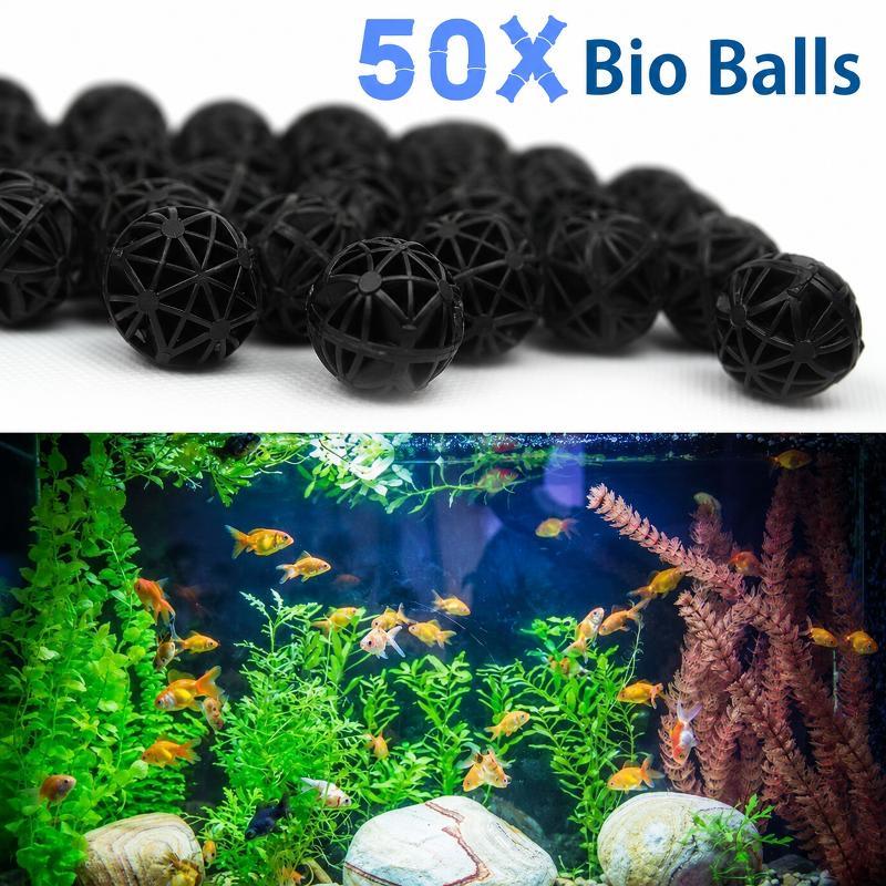 Planted Aquarium Fertilizer - 50Pcs 16mm Aquarium Bio Filter Balls