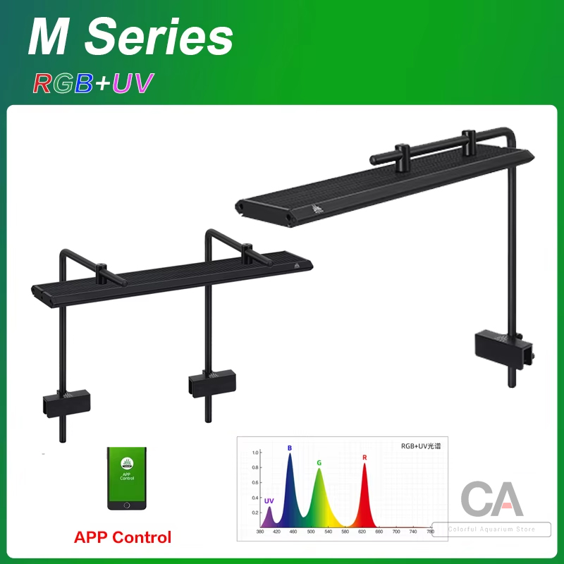 Planted Aquarium Uv Light - WEEK AQUA LED M Series RGB+UV