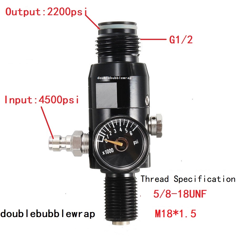 Aquarium Plant No Co2 - Regulator Valve 5/8-18UNF or M18*1.5 Regulator