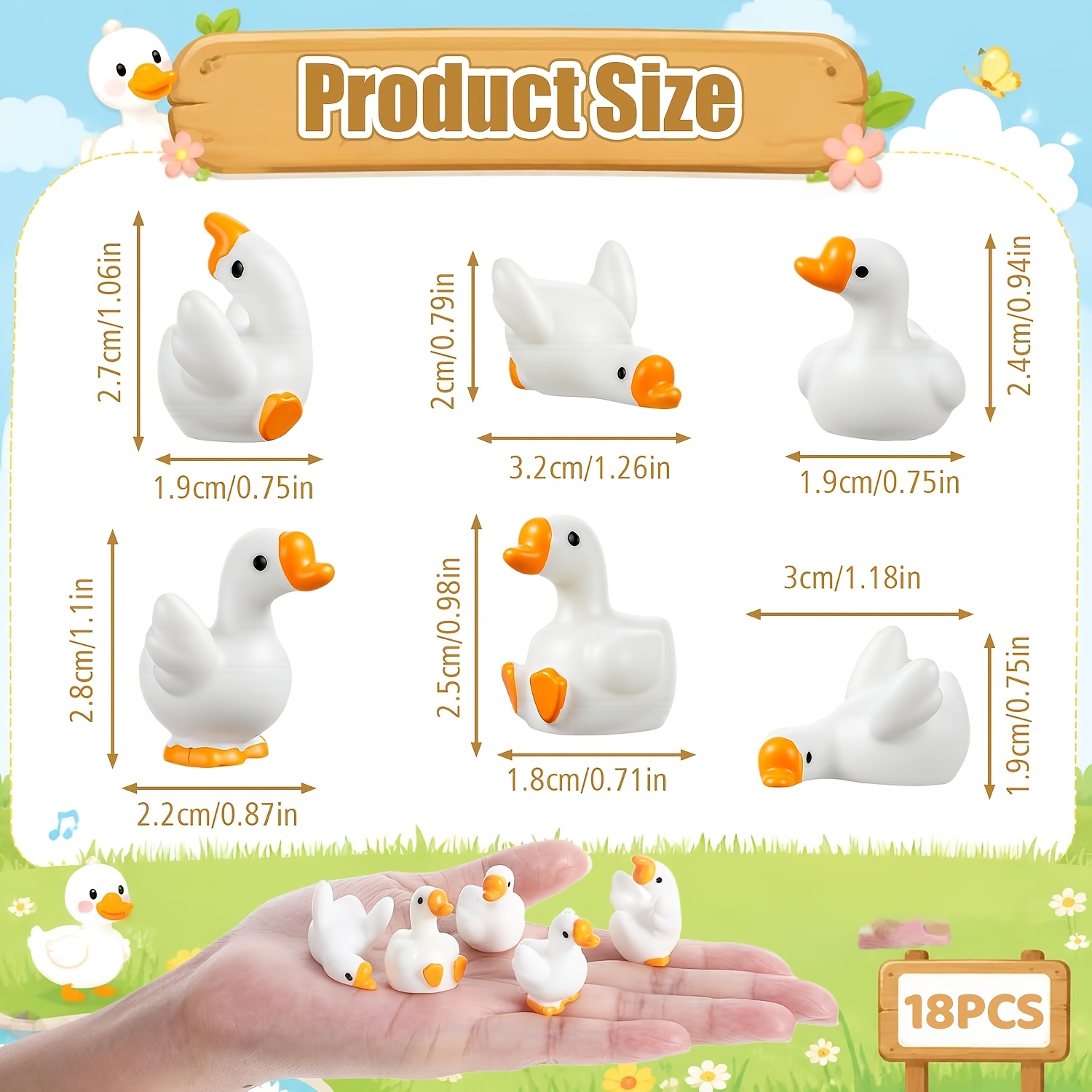 12/18PCS Multi style cute litt - огляд і ціна Aquarium Planted