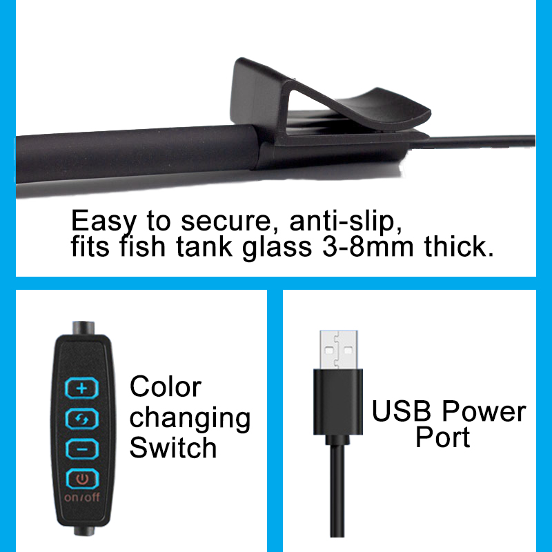 USB Aquarium LED Lamp Fish Tan - огляд і ціна Aquarium Plant Display