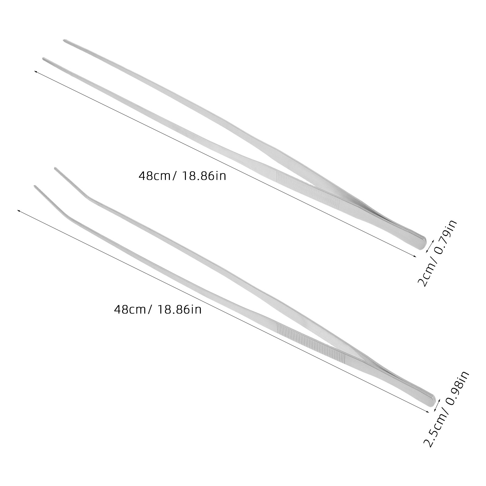 2Pcs Long Tweezers Stainless S - огляд і ціна Planted Aquarium Tips