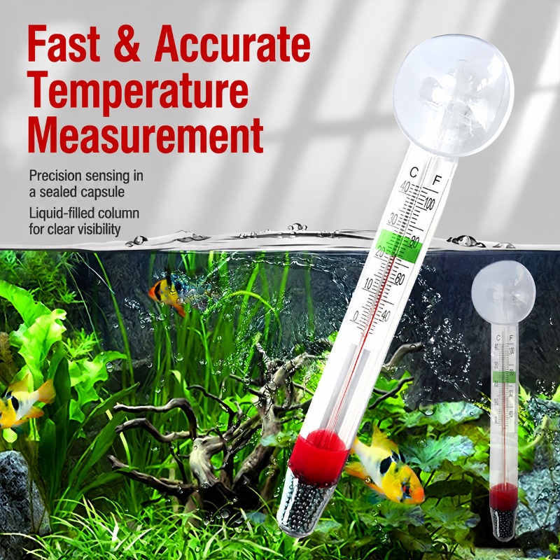 Aquarium Glass Thermometer wit - огляд і ціна Planted Aquarium Water Temperature