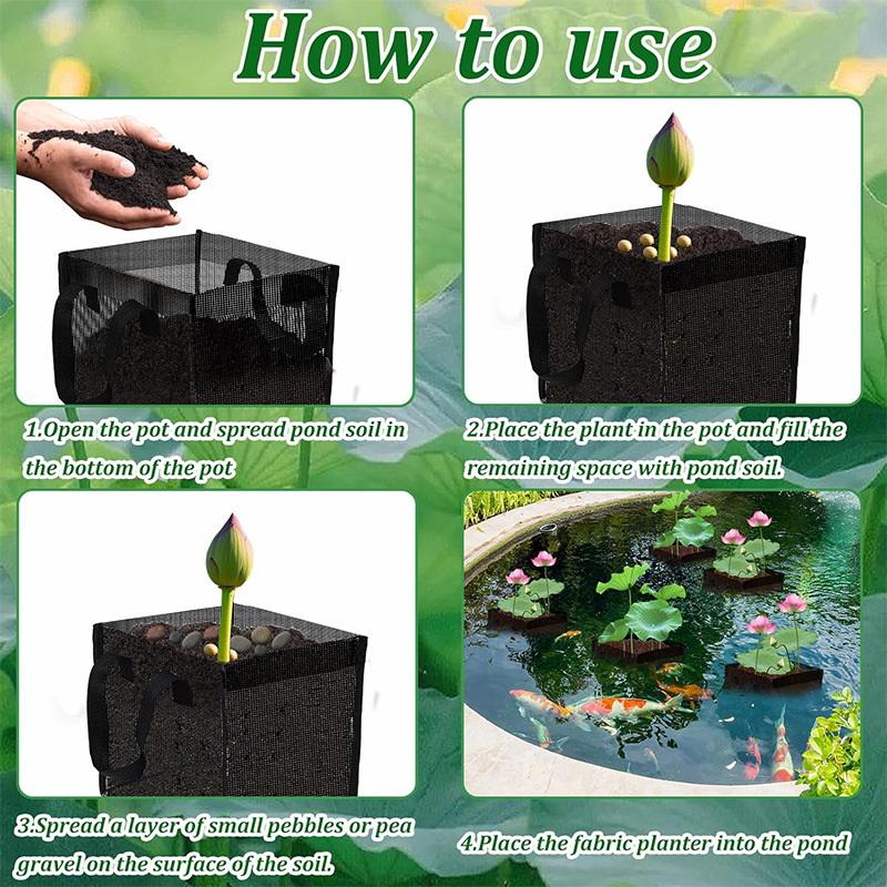4 Pcs Black Mesh Pond Planting - огляд і ціна Aquarium Planted