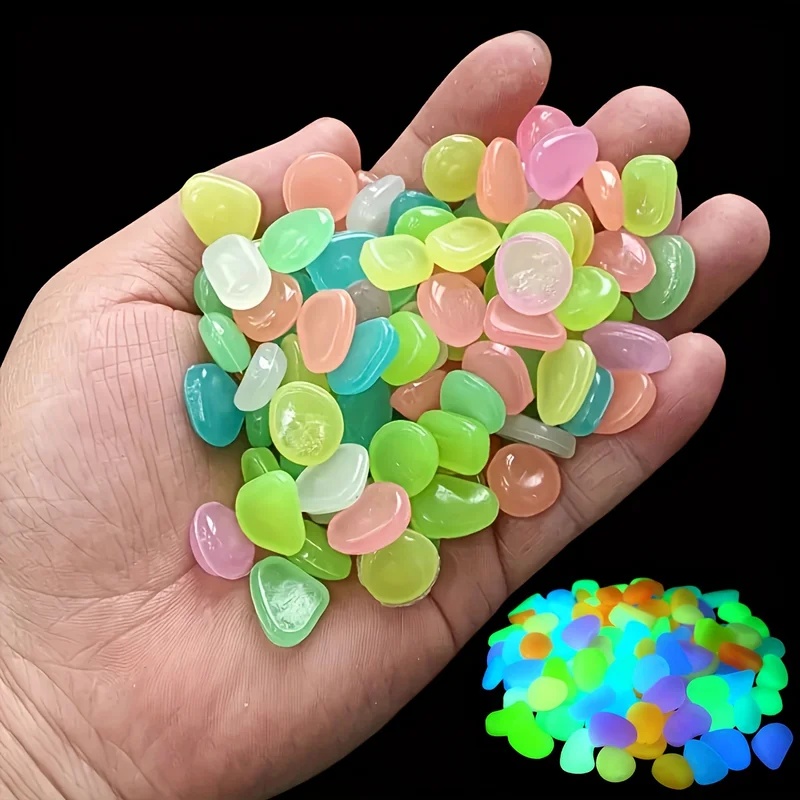 50-200pcs Glow in The Dark Peb - огляд і ціна Aquarium Planted