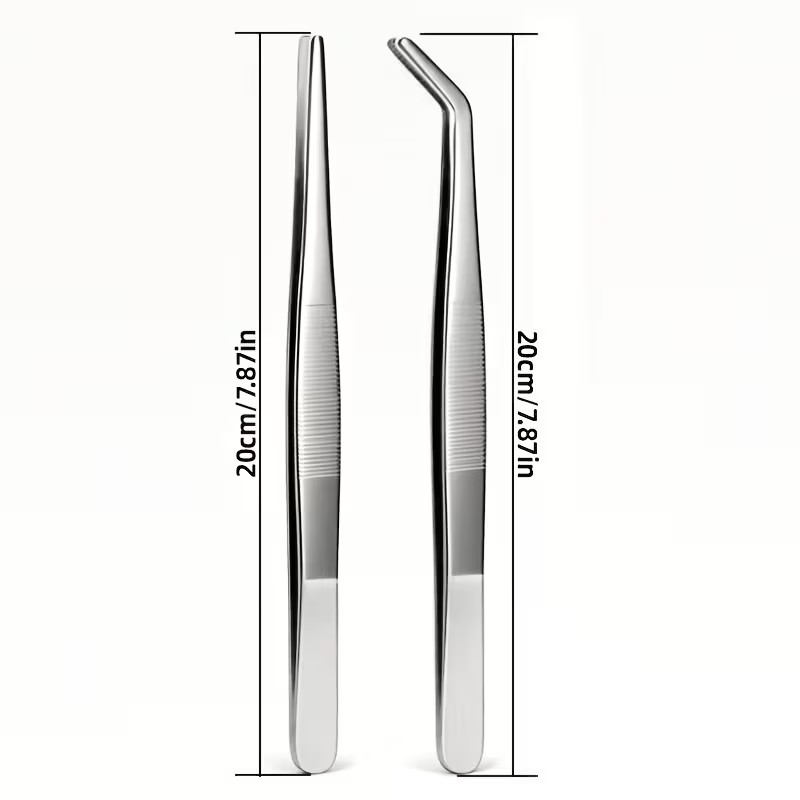 2pcs 20cm Stainless Steel Twee - огляд і ціна Planted Aquarium Tips